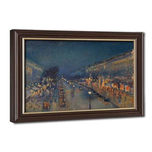 Toile Camille Pissarro The Boulevard Montmartre cadre suspendu pour mur nu