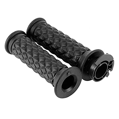 Mxzzand Anti‑Corrsion Handle Grip 2Pcs Throttle Handlebar Excellent Motorcycle Handle Sleeve Shockproof For Upgrade Appearance For Modified Vehicle(Black) #TOP1