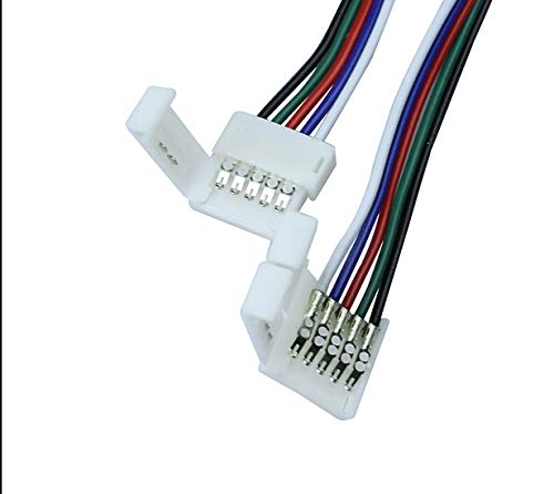 Davitu Electrical Equipments Supplies - [Seven Neon] 500pcs led strip connectors cable for 5pin 12mm FPBC board 5050 RGBW led smd strip connector cable