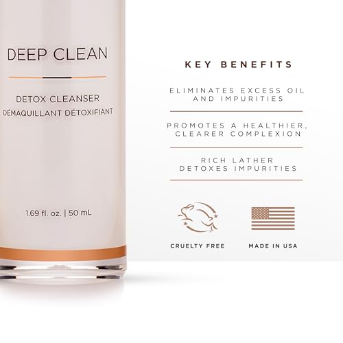 OSMOSIS DEEP CLEAN Detox Facial Cleanser, Face Wash with Coconut Oil for Oily, Blemish-Prone Skin, Gently Removes Impurities, 1.69 Fl Oz - Image 4