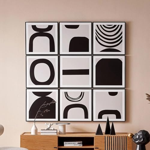 Affiche abstraite carrée en toile design pour sublimer la décoration murale de votre chambre