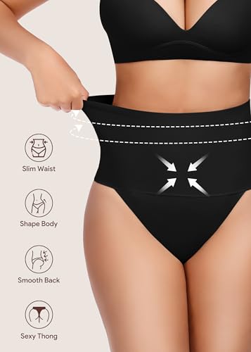 HBselect Thong Shapewear Tummy Control for Women, Seamless Thong Shapewear Body Shaper Briefs Underwear Girdle2