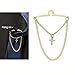 Yierda Men's Gold Tie Chain 1.97