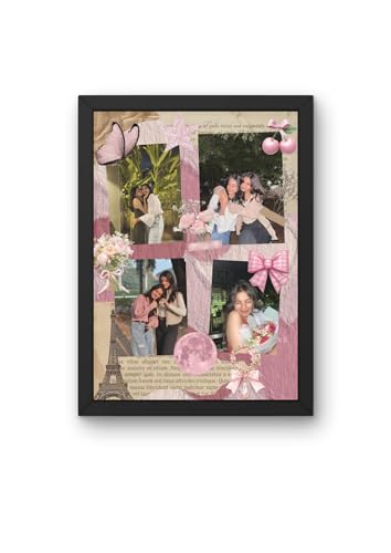 Image of Customized Collage Photo Frame for Wall | Upload 14 Photos | Personalized Photo frame Gift for Birthdays, Anniversaries, Weddings, Couples | (A4 Size) (Design 5)
