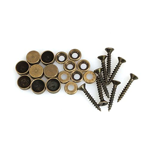 Juego de 8 tornillos autorroscantes redondos de latón 12mm