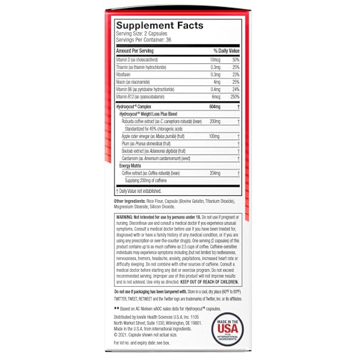Hydroxycut FID50050 Original - 72 Rapid-Release Capsules thumb #8