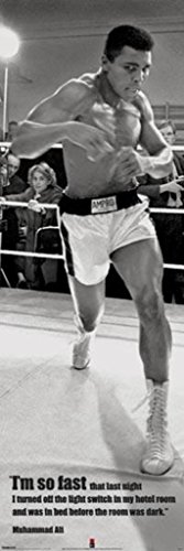 Pyramid America Muhammad Ali I'm So Fast, Sports Door Poster Print, 21 by 62-Inch