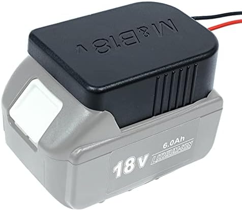 Battery Adapter Power Wheels Adaptor for Makita 18V Also for Bosch 18V Battery BL1820 BL1860 BL1850 Dock Power Connector Holder with 14 Gauge Wire for Power Tool Batteries Mounting Frames