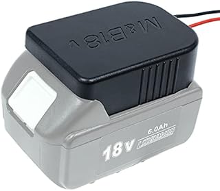 Battery Adapter Power Wheels Adaptor for Makita 18V Also for Bosch 18V Battery BL1820 BL1860 BL1850 Dock Power Connector Holder with 14 Gauge Wire for Power Tool Batteries Mounting Frames