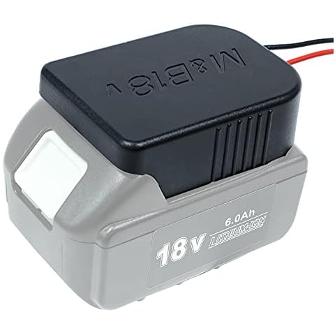 Battery Adapter Power Wheels Adaptor for Makita 18V Also for Bosch 18V Battery BL1820 BL1860 BL1850 Dock Power Connector Holder with 14 Gauge Wire for Power Tool Batteries Mounting Frames Cover