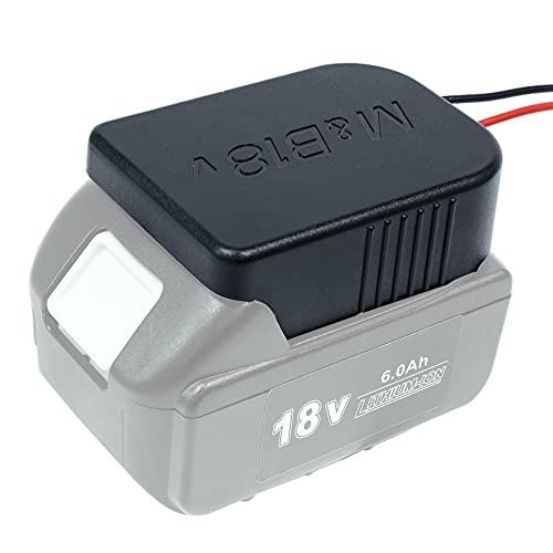 Adaptateur de Batterie Power Wheels Adaptateur pour Makita 18 V également pour Bosch 18 V Power Tool Battery Dock Support de connecteur d'alimentation avec Fil de Calibre 14 pour Cadres de Montage Cover