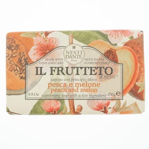Nesti Dante Nesti dante il frutteto sweetening soap - peach and melon, 8.8oz, 8.8 Ounce