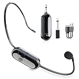 Micrófono inalámbrico, amplificador de voz de 2,4 G con micrófono, inalámbrico, recargable, micrófono inalámbrico con alcance de 30 m, ideal para guías turísticos, profesores, amplificadores de voz