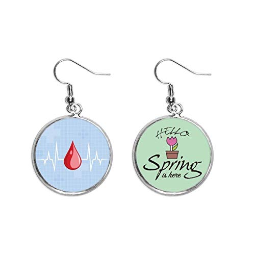 Pendientes de electrocardiograma con acabado de alta joyería y exclusivo patrón creativo