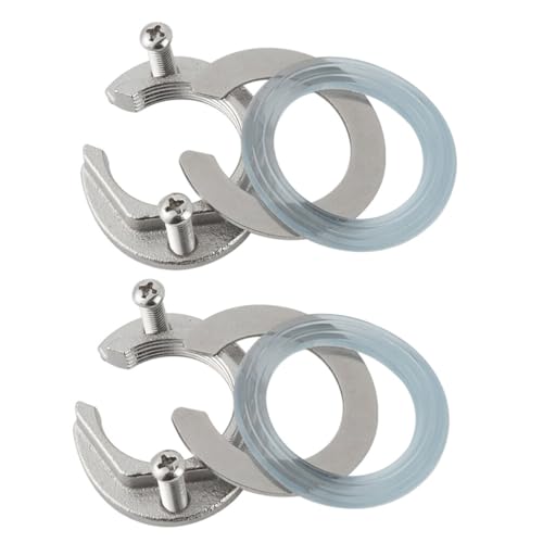 Housoutil 2 Sets Faucet Anti-Loosing Cap Tap Fixing Tool Wash Basin Taps Fixing Fitting Bathroom Supply