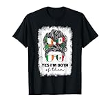 Half Mexican And Irish Mexico Ireland Flag Girl For Women T-Shirt