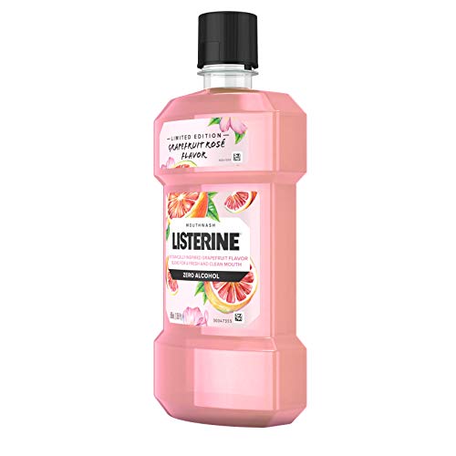 Listerine Zero Alcohol Mouthwash, Limited Edition Grapefruit Rose Flavor, 500 Ml(Pack Of 2) #TOP6