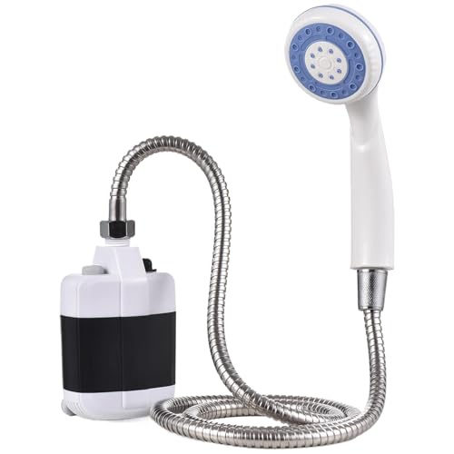 Pompe de douche de camping portable et rechargeable USB étanche - 4