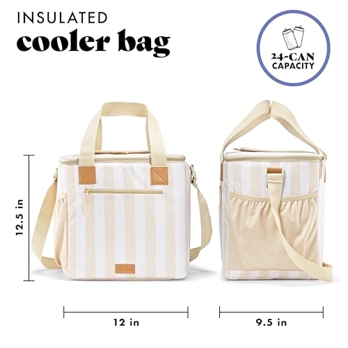 Fit & Fresh, 24-Can Soft Cooler Bag Insulated, Leak Resistant, Portable, Soft Sided Bag for Travel Pina Colada by Fit & Fresh - Image 4