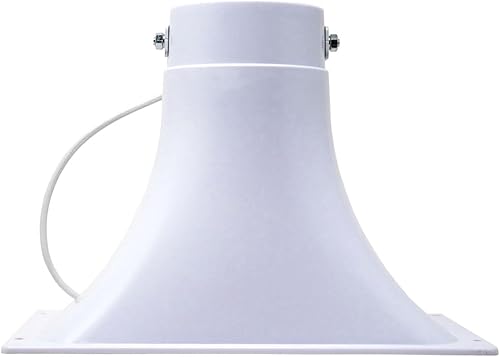 Miniatura 4 de Nippon America Bocina de alimentación TC-45 Altavoz PA de 80 vatios, blanco 11 "x 6.6"