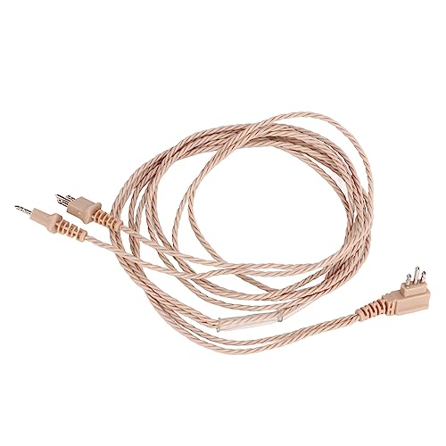 Rvtkak Cabo adaptador de 3 pinos, fácil conexão, 5 peças, material plástico, efeito sonoro estável,