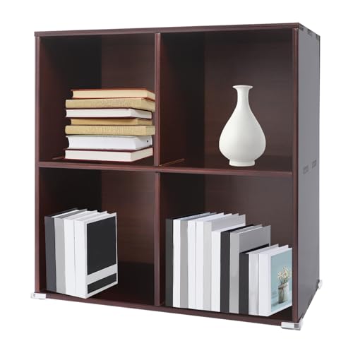 MARTEXBUY Solid Wood Cube Bookcase with Storage Shelves, Cube Storage