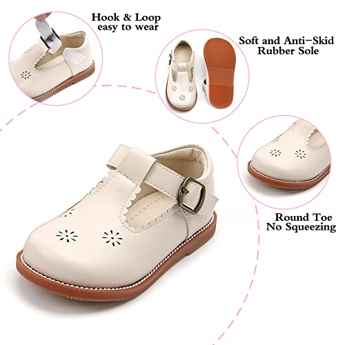 Image of PHIRAMIN Toddler Girl Mary Jane Dress Shoes-Little Girl School Uniform Shoes for Wedding Party
