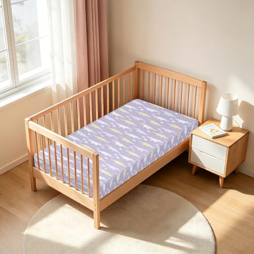 Housse de matelas imperméable motif gothique violet durable
