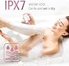 Rasuradora eléctrica SHPAVVER para piernas de mujer: afeitadora eléctrica recargable para cuerpo - removedor de vello impermeable seco y húmedo para rostro, axilas y zona íntima (rosa brillante) 5