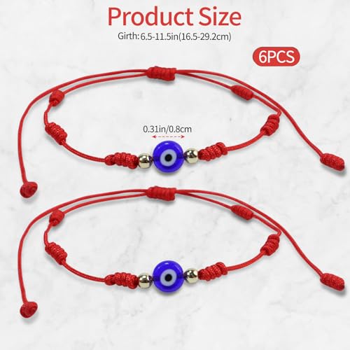 Evil Eye 7 Knot Lucky Bracelets Adjustable Handmade Braided Good Luck Bracelet Rope Cord Thread Friendship Bracelet for Women Men2