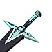 Sword fort Handmade Cosplay Japanese Anime Sword,Stainless Steel,SAO,Kirito Sword Dark Repulsor