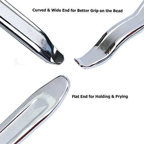 Dr.Roc 3 x 19.5 inch Staight and Curved Tire Irons Tire Levers TR413 Valve Stem Set Tire Tool Motorcycle Dirt Bike Lawn Mower ATV Tire Changing Tool for Tire Charger Machine by Dr.Roc - Image 2