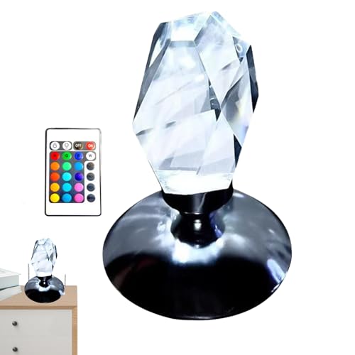 Xinhuju Lampe en pour chambre à coucher, lampe en, lampe de chevet en K en forme de L qui change de couleur avec télécommande, lampe de comptoir décorative, projecteur de lampe de chev