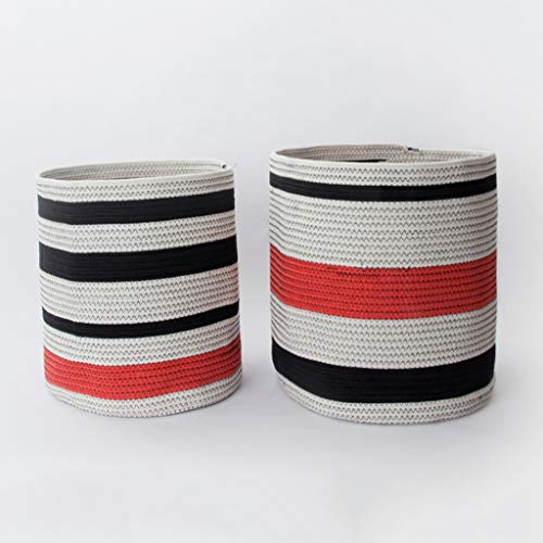 Panier à linge en coton paniers de rangement vêtements jouets 30x34 35x40