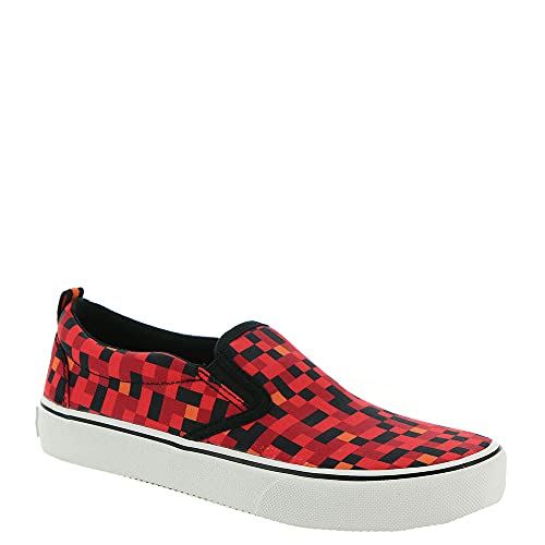 Skechers Kids Boy's Street Fame Sneaker, RED/Black, 3.5 Big Kid