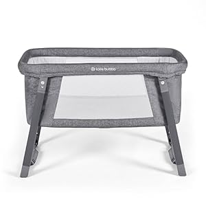 Ickle Bubba Mini Rocker Crib – Compact & Foldable Baby Crib with Mattress, Breathable Mesh Sides, Rocking & Static Modes, from Birth to 9kg (Approx. 6 Months), Ideal for Small Spaces & Travel