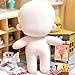 niannyyhouse 7.8in（20CM） Plush Doll Without Embroidery Naked Humanoid Stuffed Toys Dress Up Normal Body Glossy Wearable Clothing (A-2, 20CM)