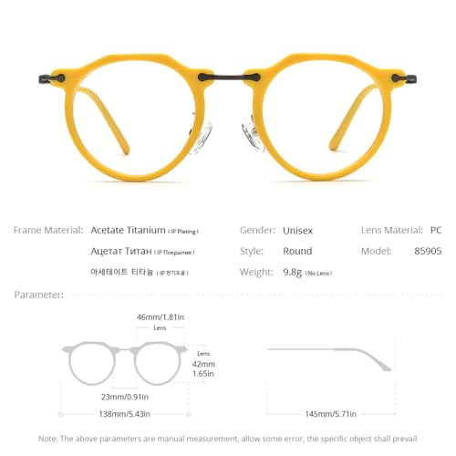 Image of FONEX Acetate Titanium Glasses Frame Men 2024 New Square Eyeglasses Spectacles Eyewear F85843