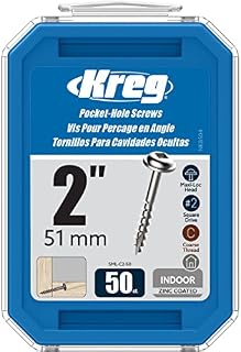 Kreg SML-C2 2-Inch Washer Head #8 Coarse Pocket Screws, 50 Count