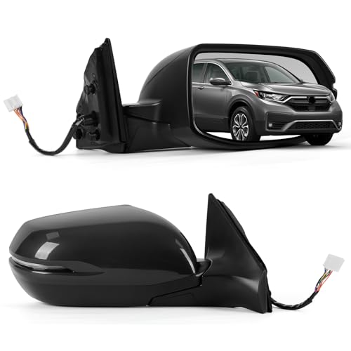 NH-797M Gray Right Passenger Side Door Mirror Assembly Replace for 2017-2022 Honda CRV EX, EX-L, with Power Glass Adjustment, Heated Mirror Glass, Turn Signal, Blind Spot, 9 Pins, OE: 76251T1WA01ZF by sportuli - Used condition - Image 2