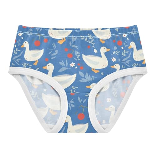 Wusikd White Ducks Girls' Underwear Cotton Girls Briefs Soft Toddler Underwear 2T