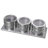 Tubayia - Juego de Botes para Especias (Acero Inoxidable, para Cocina, Hotel, Restaurante, BBQ), 3 Unidades