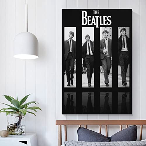 Poster décoratif The Beatles Band – Impression sur toile – Décoration murale moderne pour chambre à coucher – 50 x 75 cm - Les Beatles, Paul McCartney, John Lennon, RIngo Starr, George Harrison Poster décoratif The Beatles Band - Impression sur toile - Décoration murale moderne pour chambre à coucher - 50 x 75 cm – Image 6
