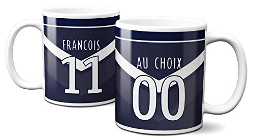 Idcase MUG Tasse en céramique café - Made in France -Personnalisable avec NOM et Numero aux Choix - Livraison Express - Promo - Foot Turquie Bordeaux Cover