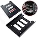 SSD Mounting Bracket, JewMod 2 Pack 2.5 to 3.5 Inch SSD HDD Holder Metal Mounting Adapter Bracket Dock for Desktop PC SSD Server Hard Drive Tray