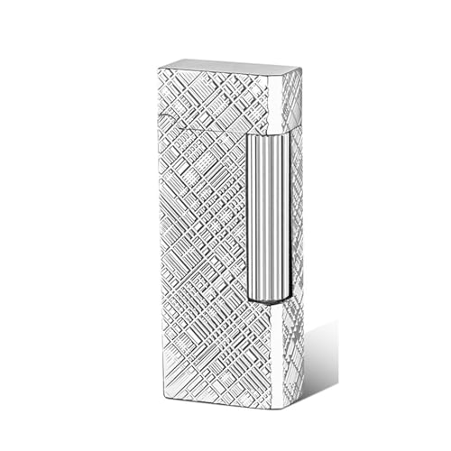 Encendedor de rueda lateral retro de metal recargable para camping y velas 2