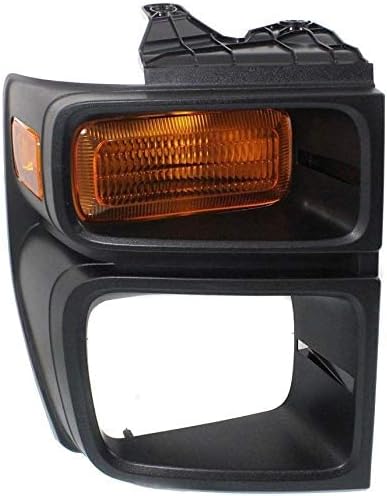 Fitrite Autoparts New Front Right Passenger Side Parking Light For 2008-2014 Ford Econoline Van, Lens and Housing, With Sealed Beam Head Lights FO2525103 8C2Z13200B