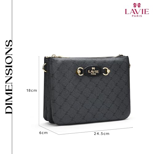 Image of LAVIE PARIS Women's Melvin 5 Compartment Crossbody Sling Bag | Ladies Purse Handbag | Gift for Women