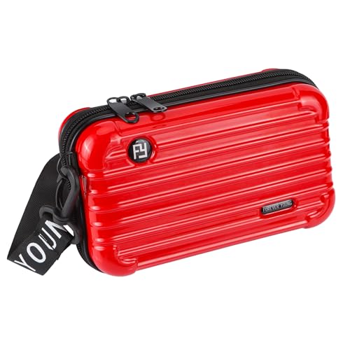 JSMTKJ Mini-Koffertasche für Damen, Mini-Koffer-Umhängehandtasche, Tragbare Reise-Kosmetiktasche für Geld, Handy, Kosmetik, Schlüssel, verschiedene Karten, Kopfhörer, etc.
