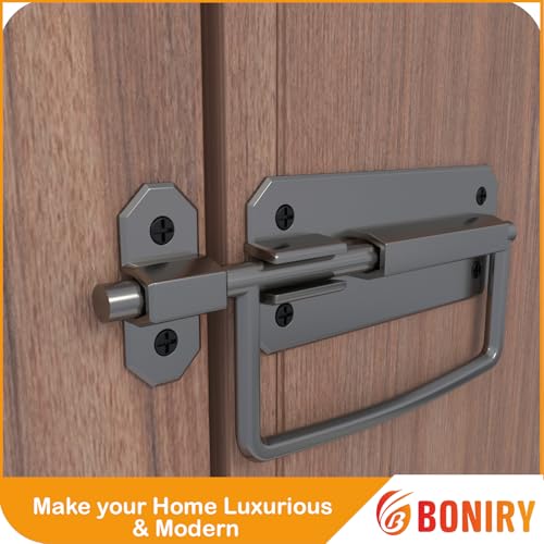 Image of Boniry Door Lock /Latch- Premium Door Locks for Main Door - High Security Main Door Latch for Home and Office - Durable and Reliable Door Latch for Enhanced Safety (Satin Black)